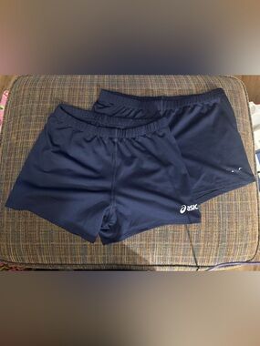 ASICS Women’s 4” Court Shorts Bundle XL Navy — 2 Pairs